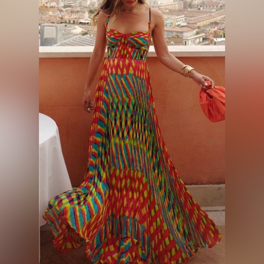 NWOT Colorful Maxi Dress